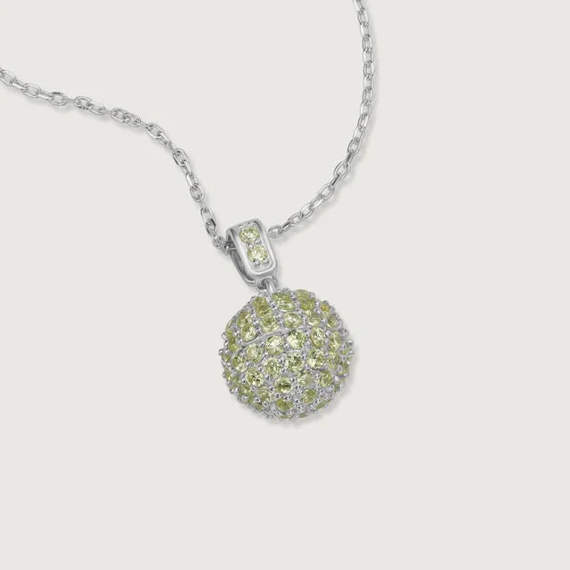 Peridot Splendour Silver Pendant for Women