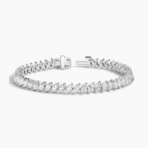 Marquise Moissanite Diamond Tennis Bracelet (16 Cents each)
