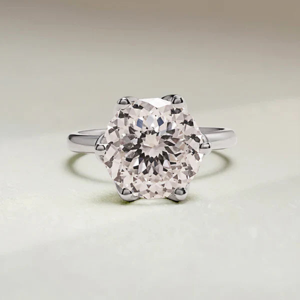 5.9 Ct Portuguese Hidden Gemstone Solitaire Ring