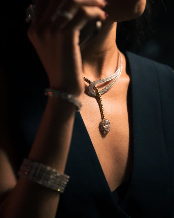 Medusa's Statement 13.2 Carat Tubogas Necklace