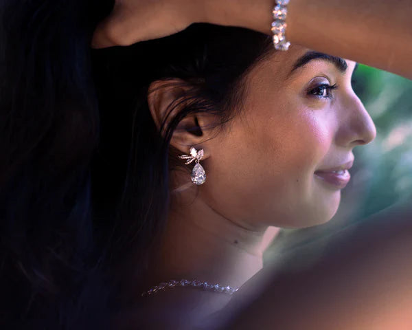 Pear & Marquise 12 Carat Big Rock Earrings