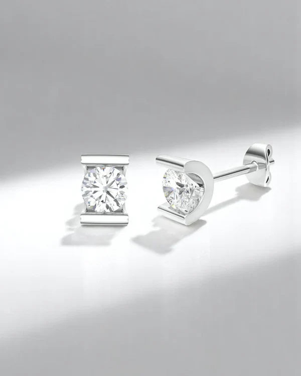 Open Curve Solitaire Stud