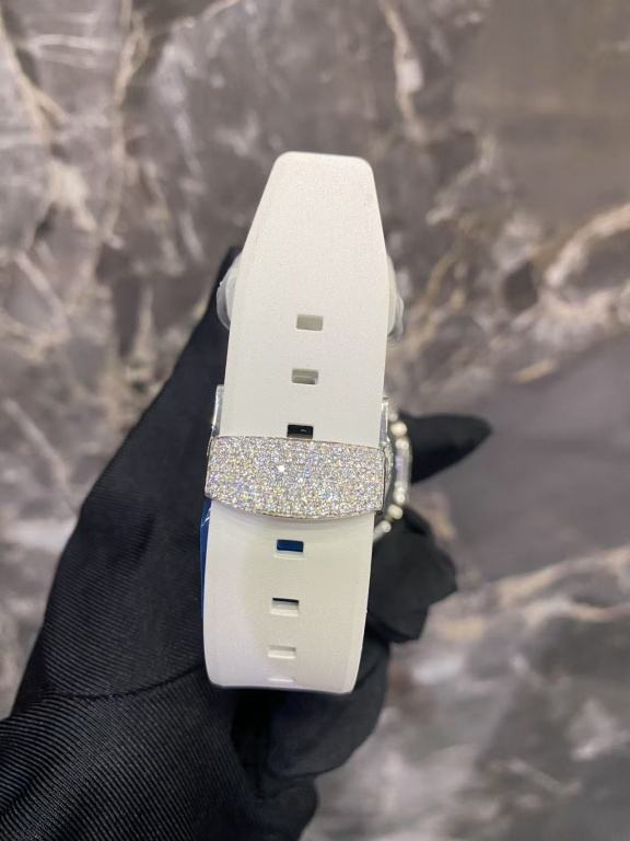 G-Shock Casio Full Iced Out Watch for Men | Moissanite Diamond Custom Luxury | GA-2100 Mod | Black Dial