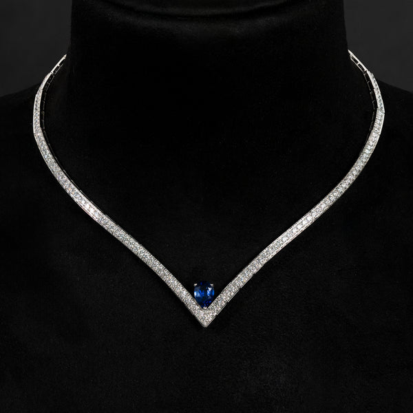 Diamond Sapphire Soiree Necklace (5.7 carats)