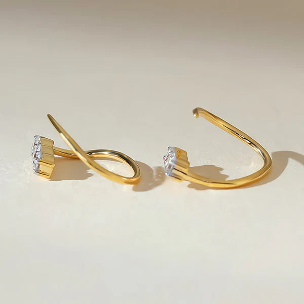 Gyre Illusion Spiral Earrings