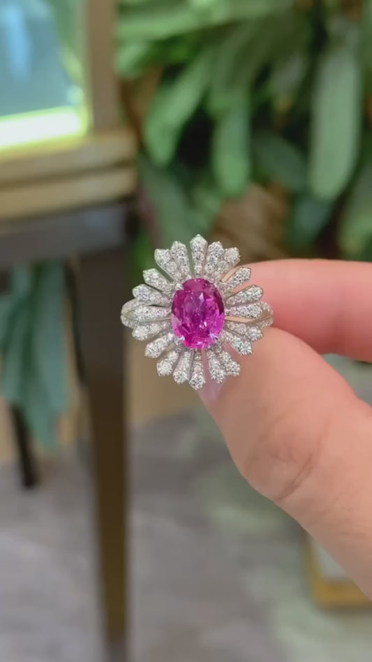 Obsessed with this ring! 😍  The pink stone is just so pretty! What do you think? Would you wear it?