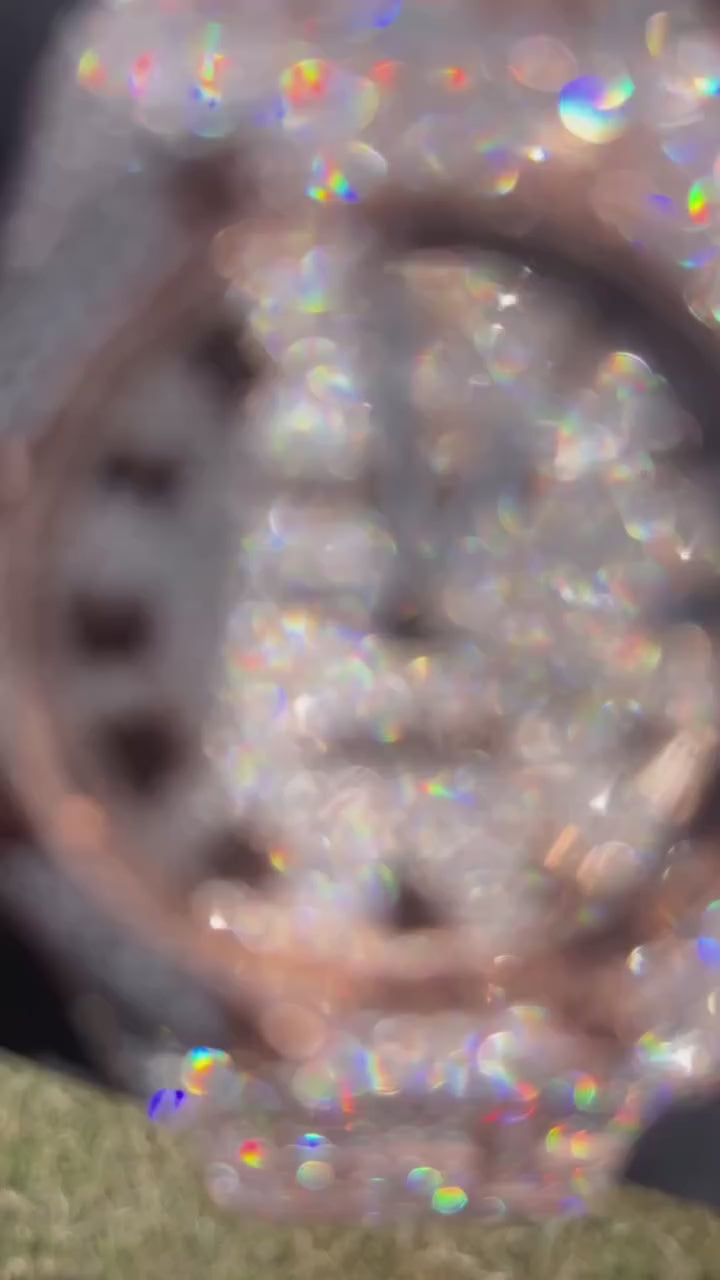 Audemars Piguet Fully Rose Gold iced-out diamond watch 💎🤩