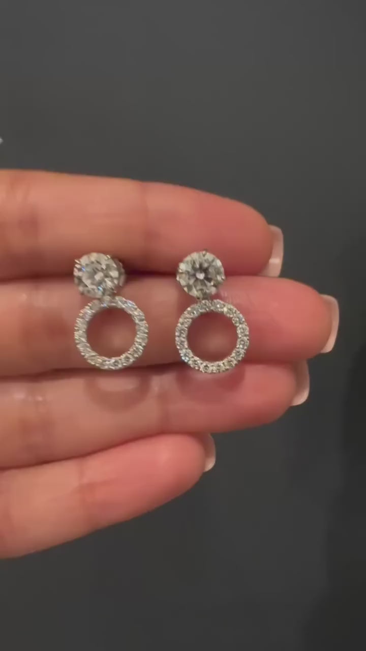 signature silver earrings