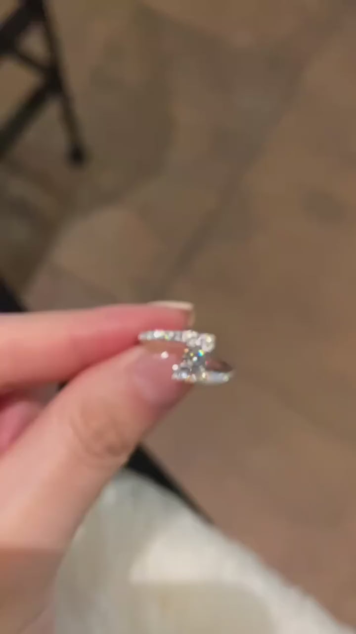 Double the sparkle, double the love! 💍✨  This stunning diamond ring is a perfect symbol of your forever.
