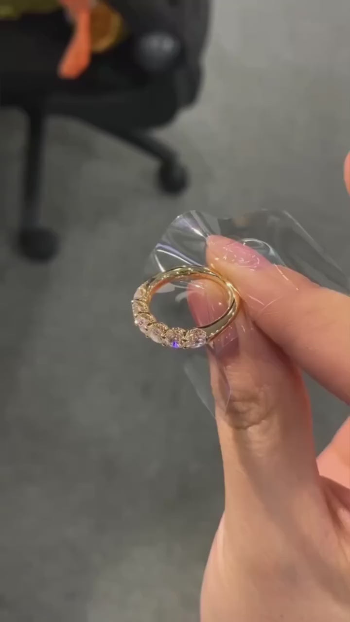 yellow tuton silver engegment ring